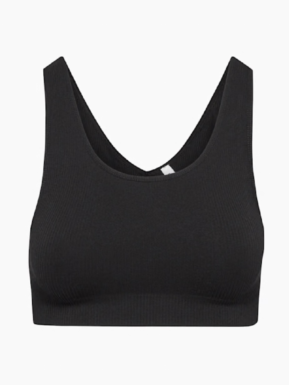Aritzia Sunday Best SinchSeamless™ Rib Bra Top Black XS